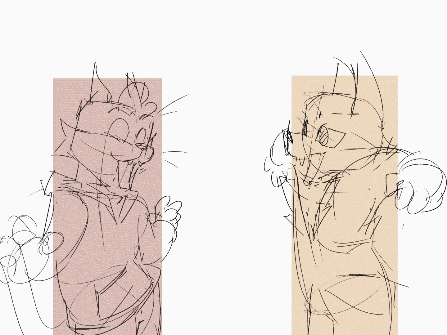vee and gregg (Characters from Ninvee and Night in the Woods)